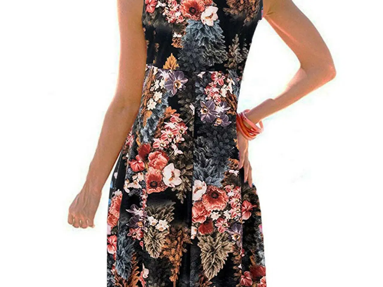 Billede 6 -  kjole - /Blomstrede kjoler,/str: fra L xL til 3XL