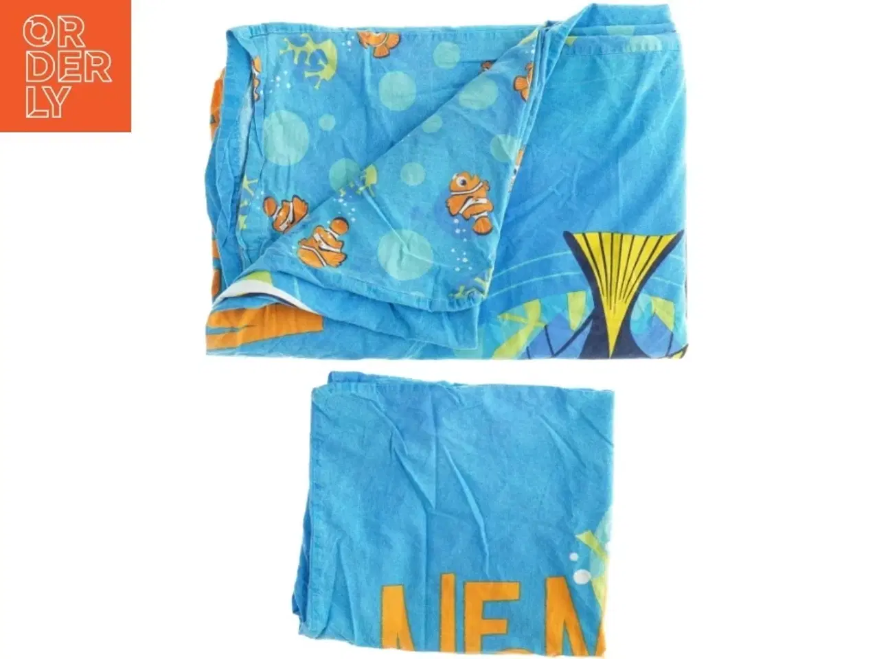 Billede 3 - Børnesengetøj med havtema fra Nemo (str. 60 x 50 cm. 185 x. 130 cm)