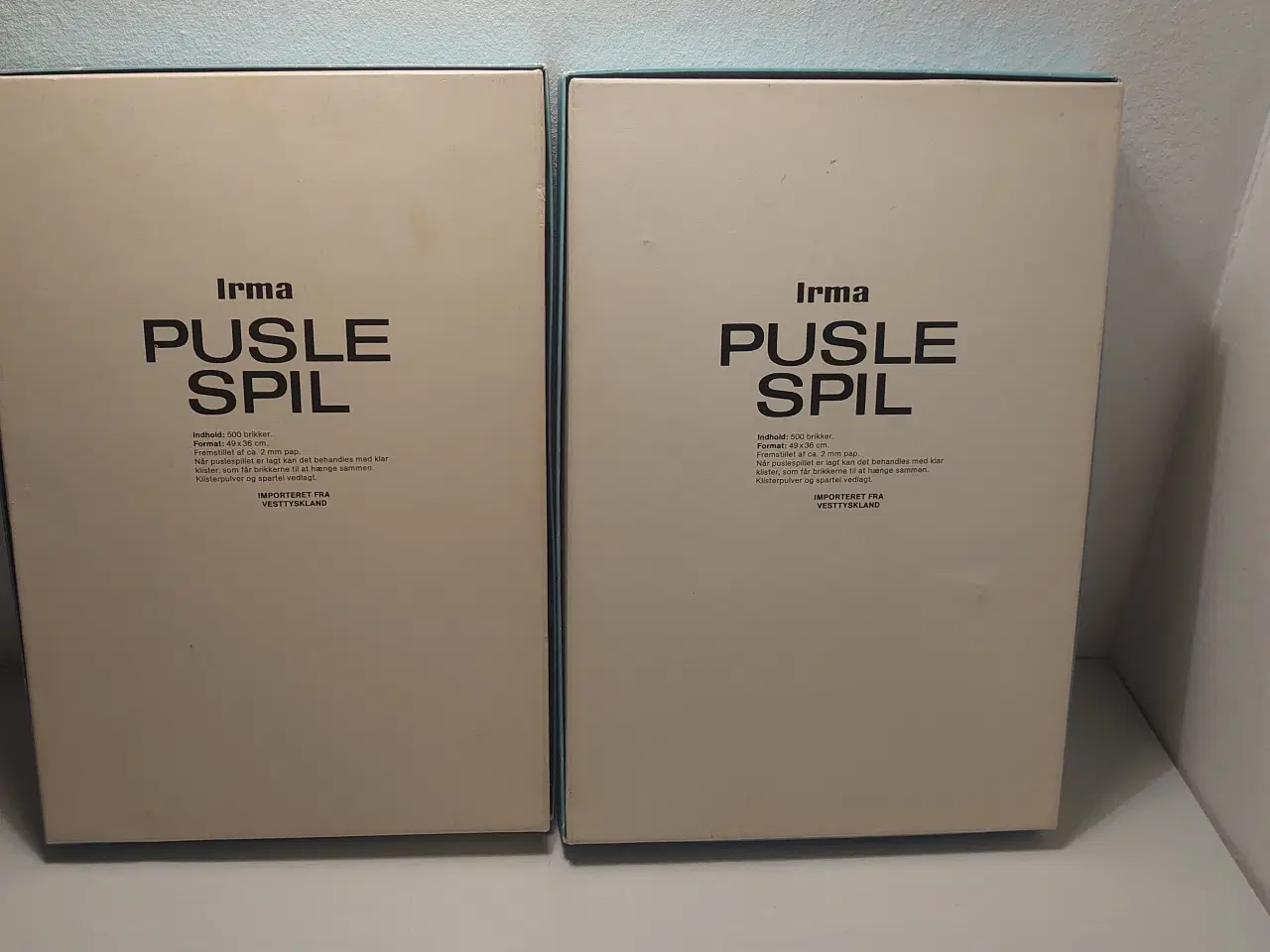 Billede 2 - 2 stk vintage puslespil fra Irma af sejlskibe.