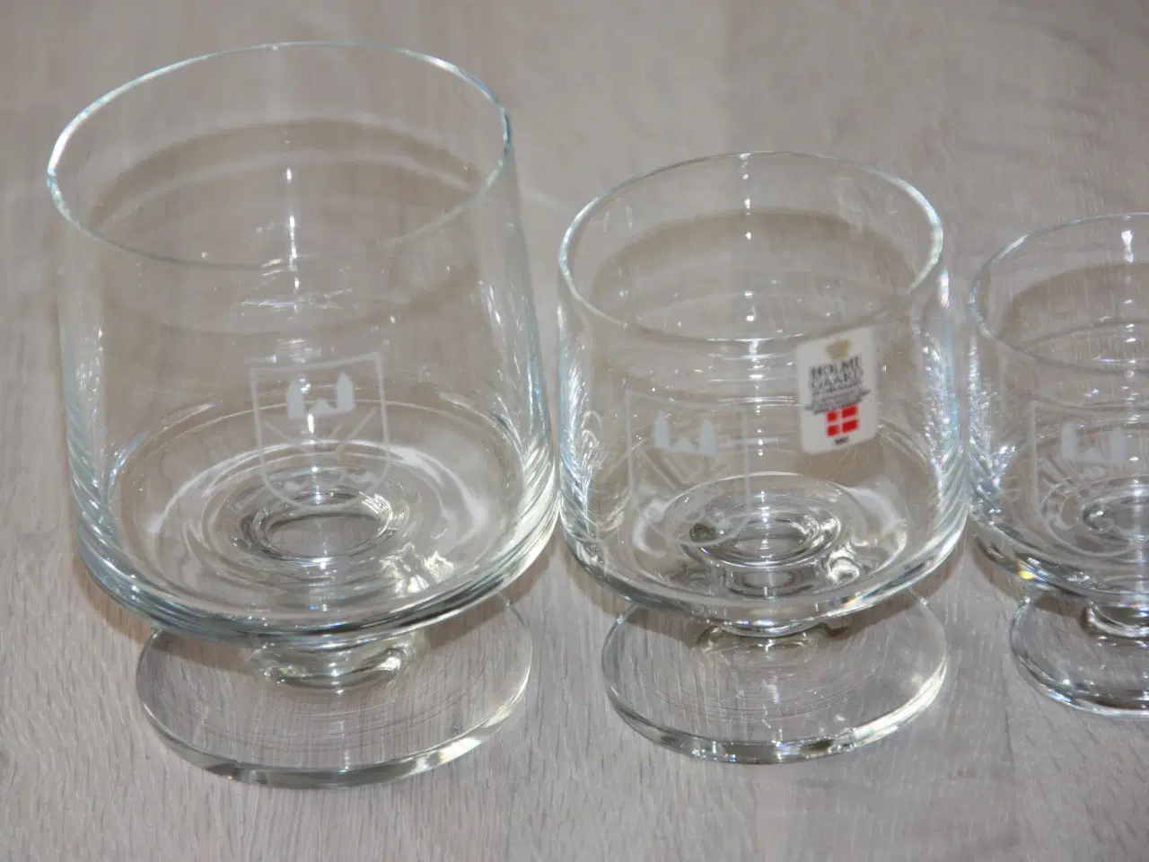 Billede 3 - 4 Holmegaard glas med golf logo