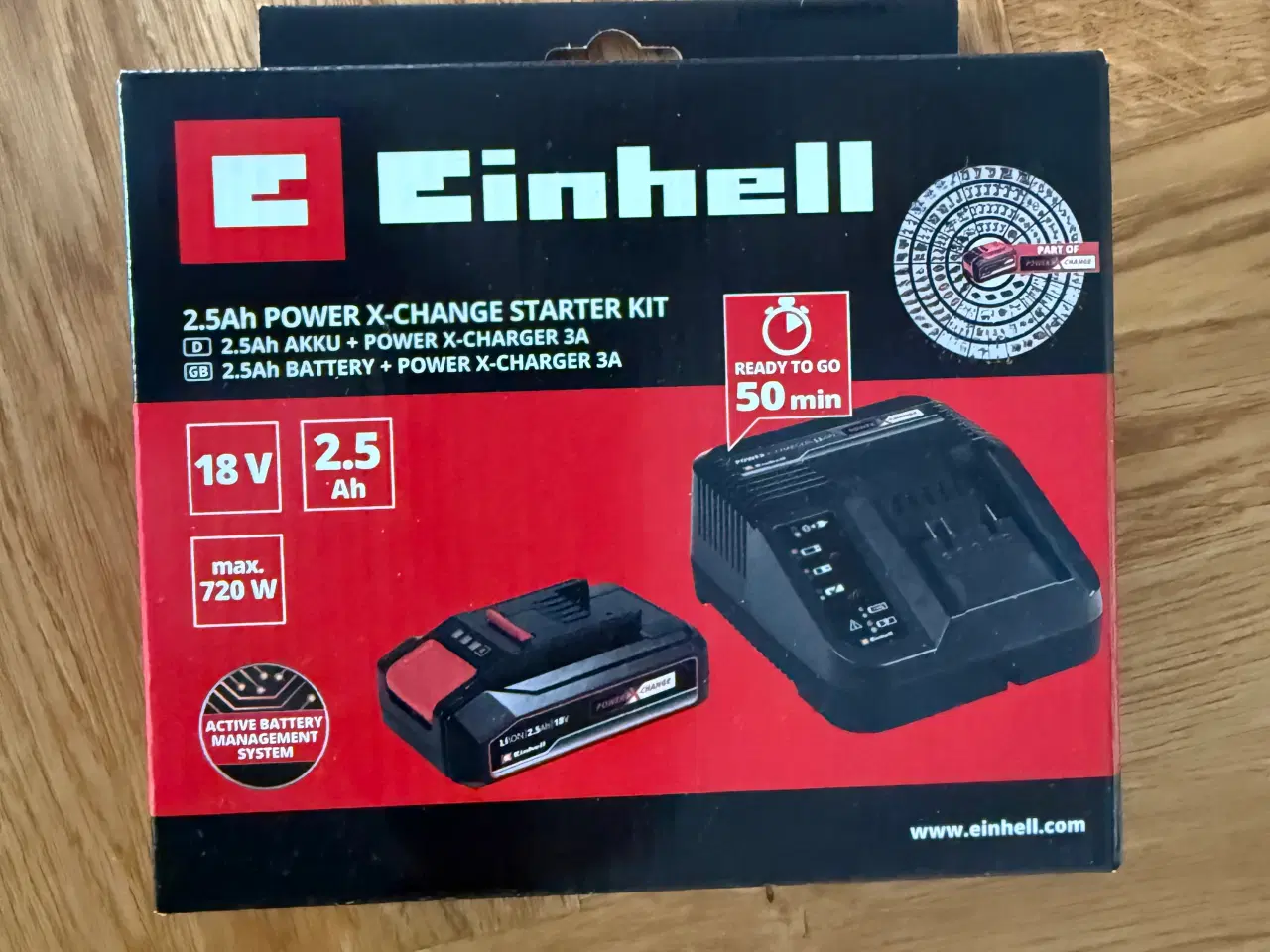 Billede 1 - Einhell batteri og lader startsæt