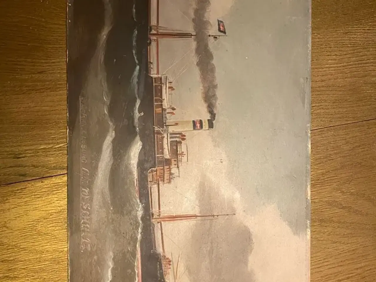 Billede 1 - Oliemaleri af  SS Randelsborg