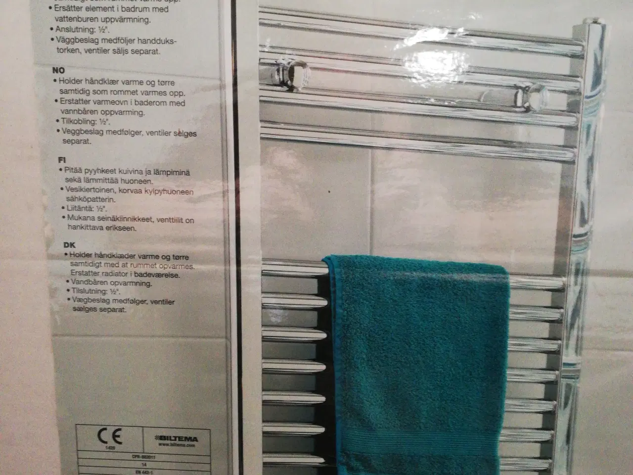Billede 1 -  Ubrugt Håndklædetørrer