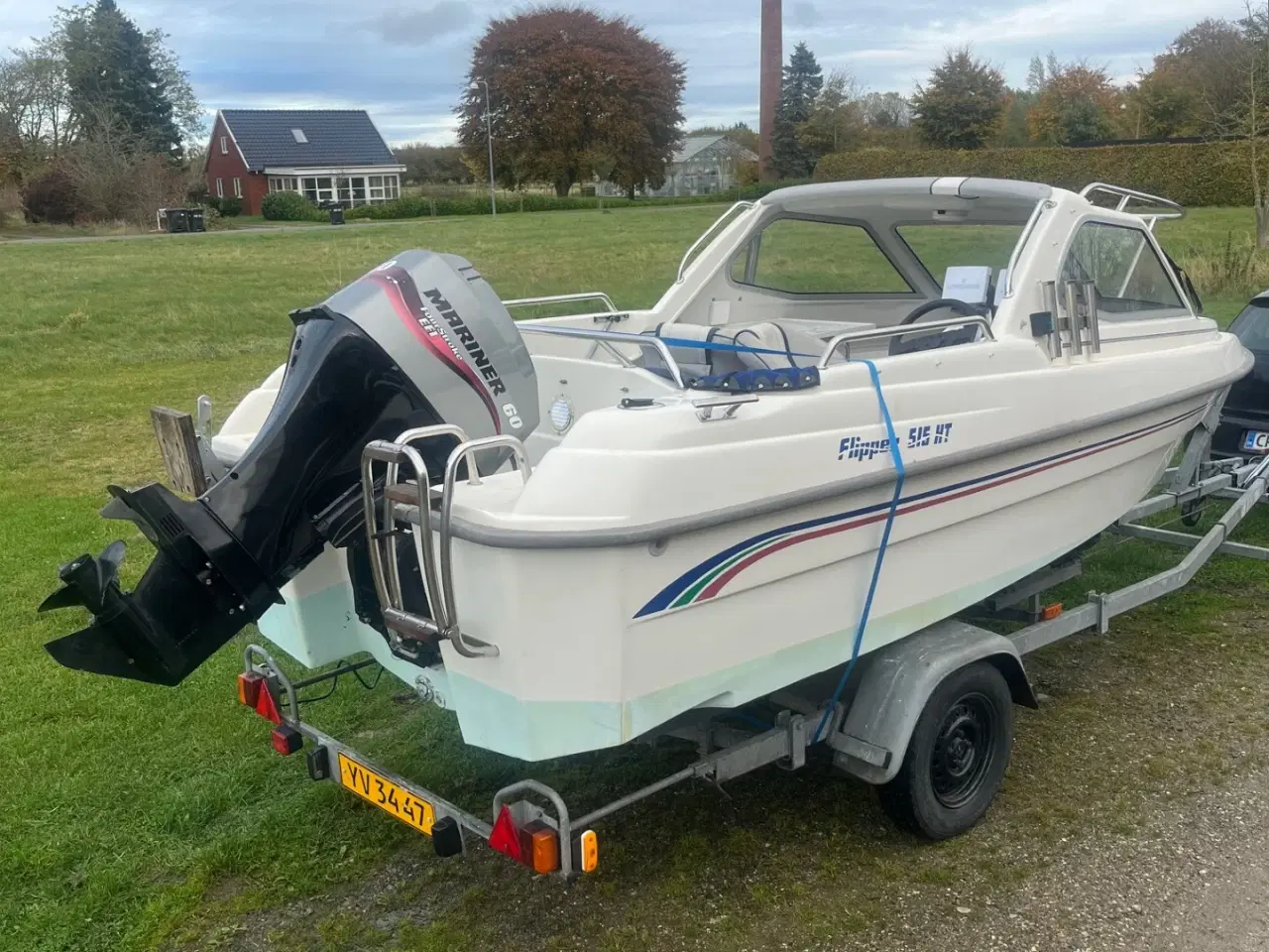 Billede 3 - Kabinebåd Flipper 515 HT med bådtrailer og 60 hk