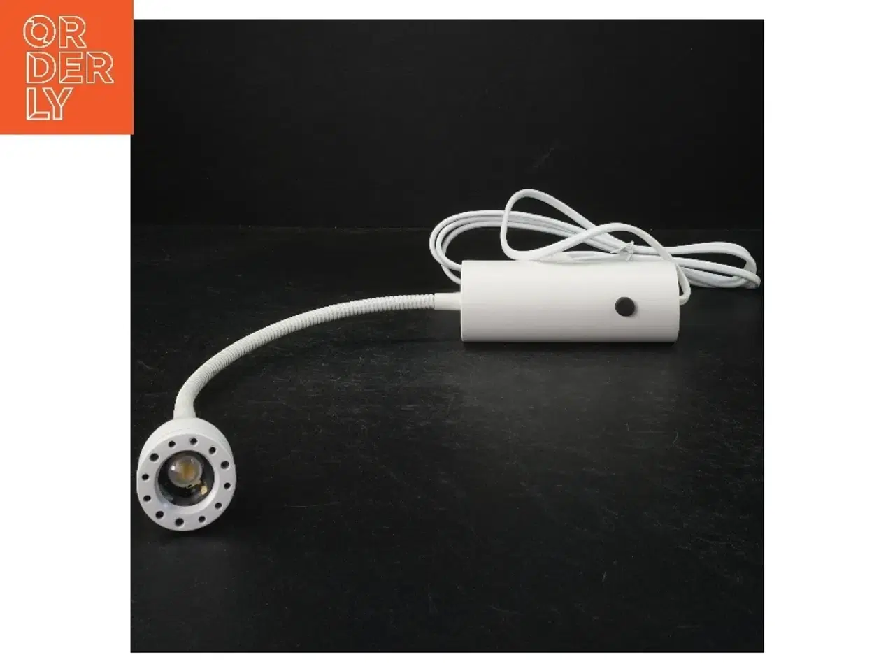 Billede 2 - Hvid væglampe med fleksibel arm