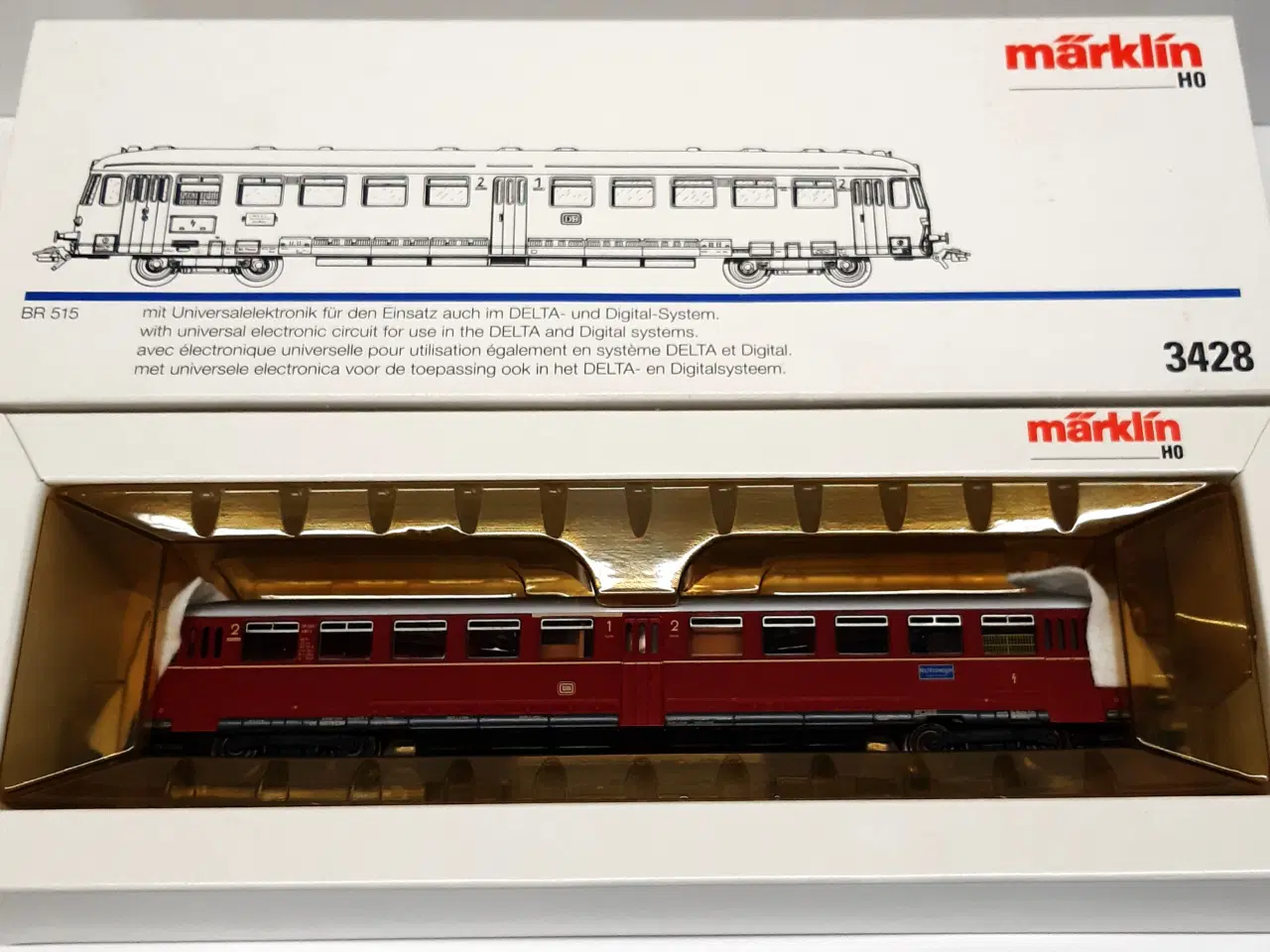 Billede 1 - Märklin rød skinnebus 3428