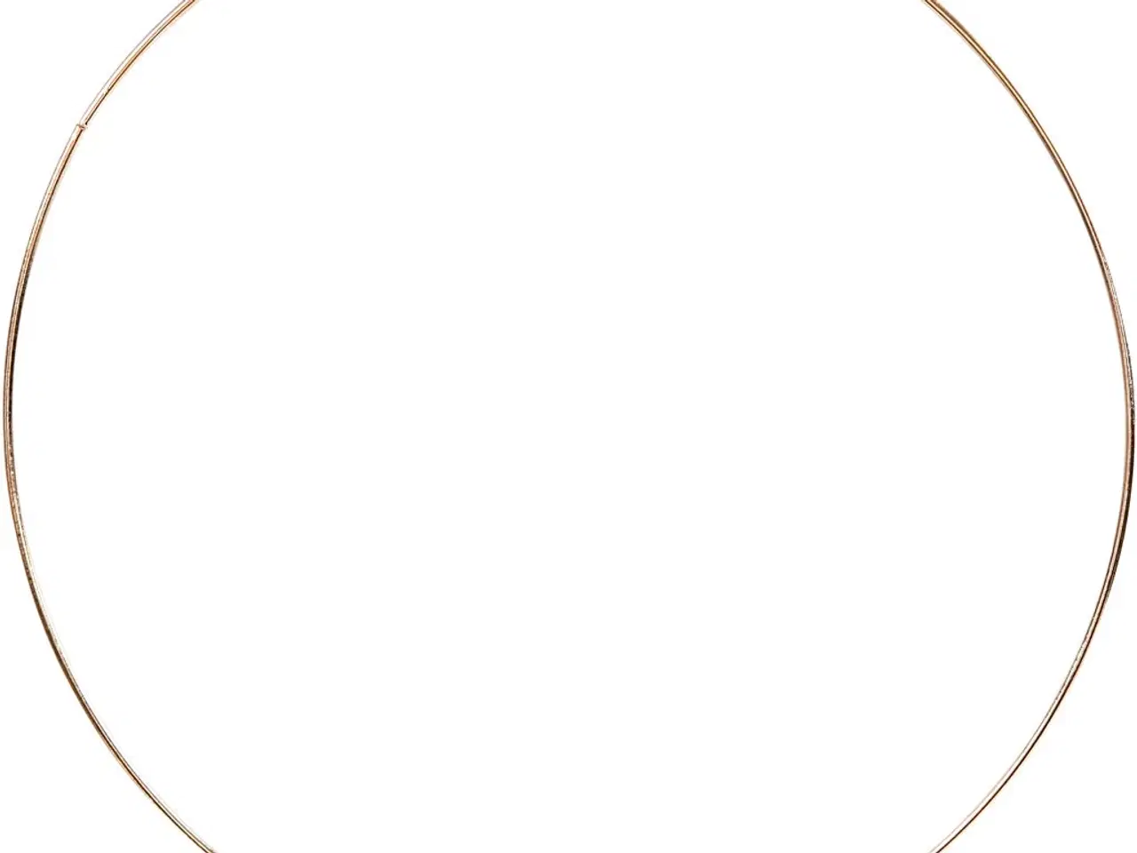 Billede 1 - Metalring, diam. 30 cm, tykkelse 3 mm, guld, 1 stk.