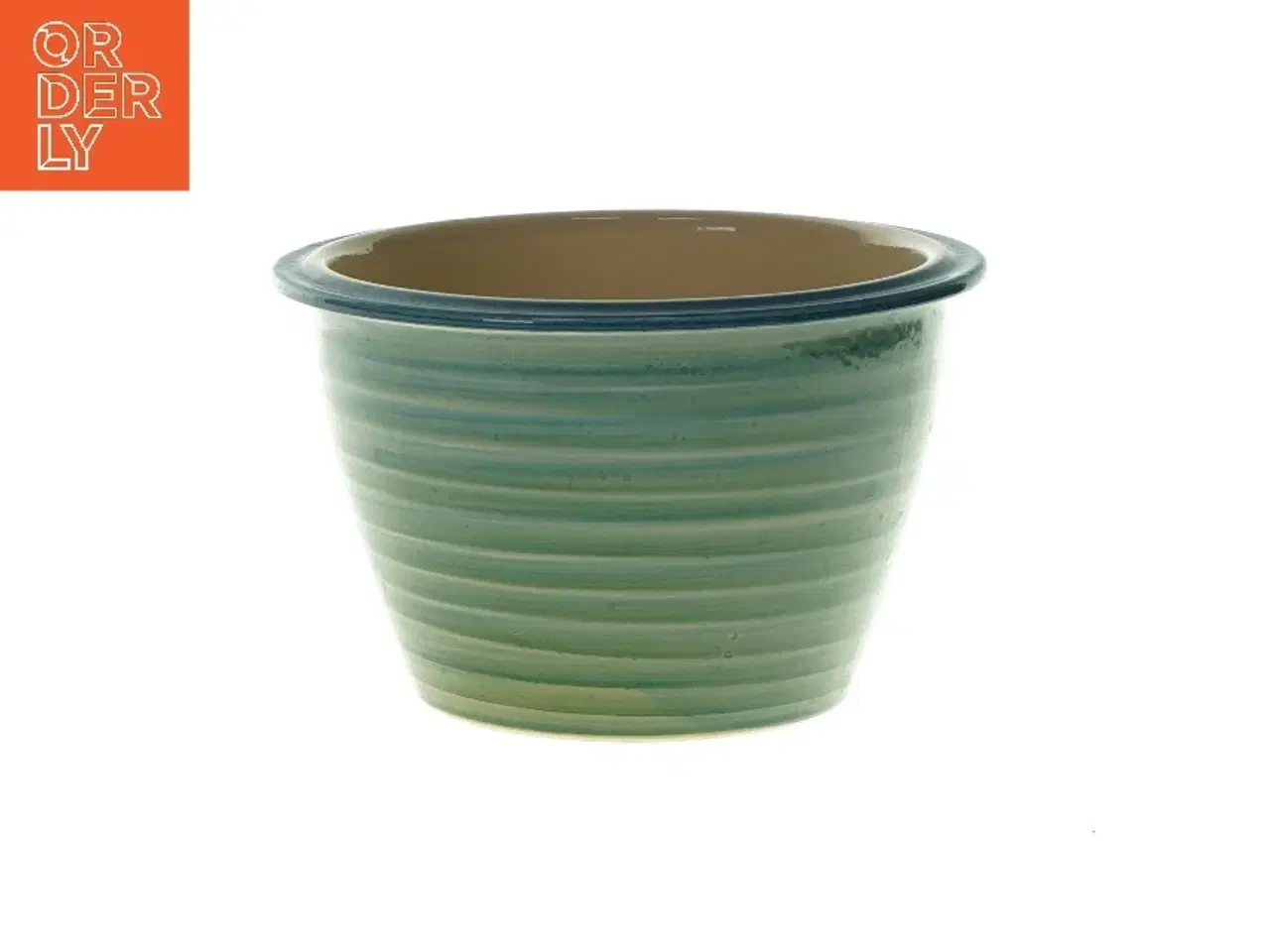 Billede 1 - Krukke med striber  (str. HØ:11x17cm)