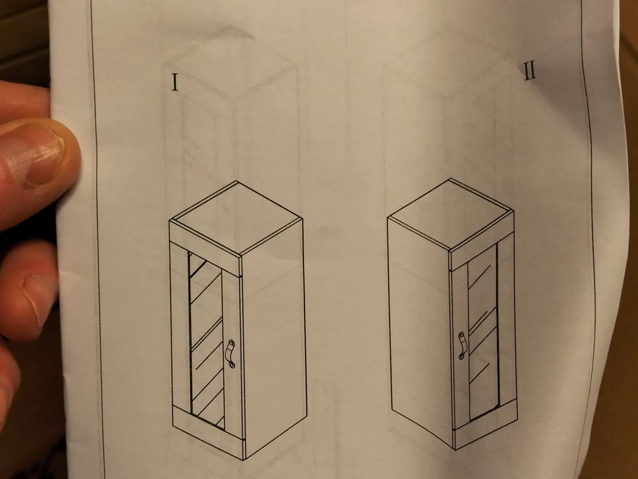 Billede 1 - Vitrineskab med glas 
