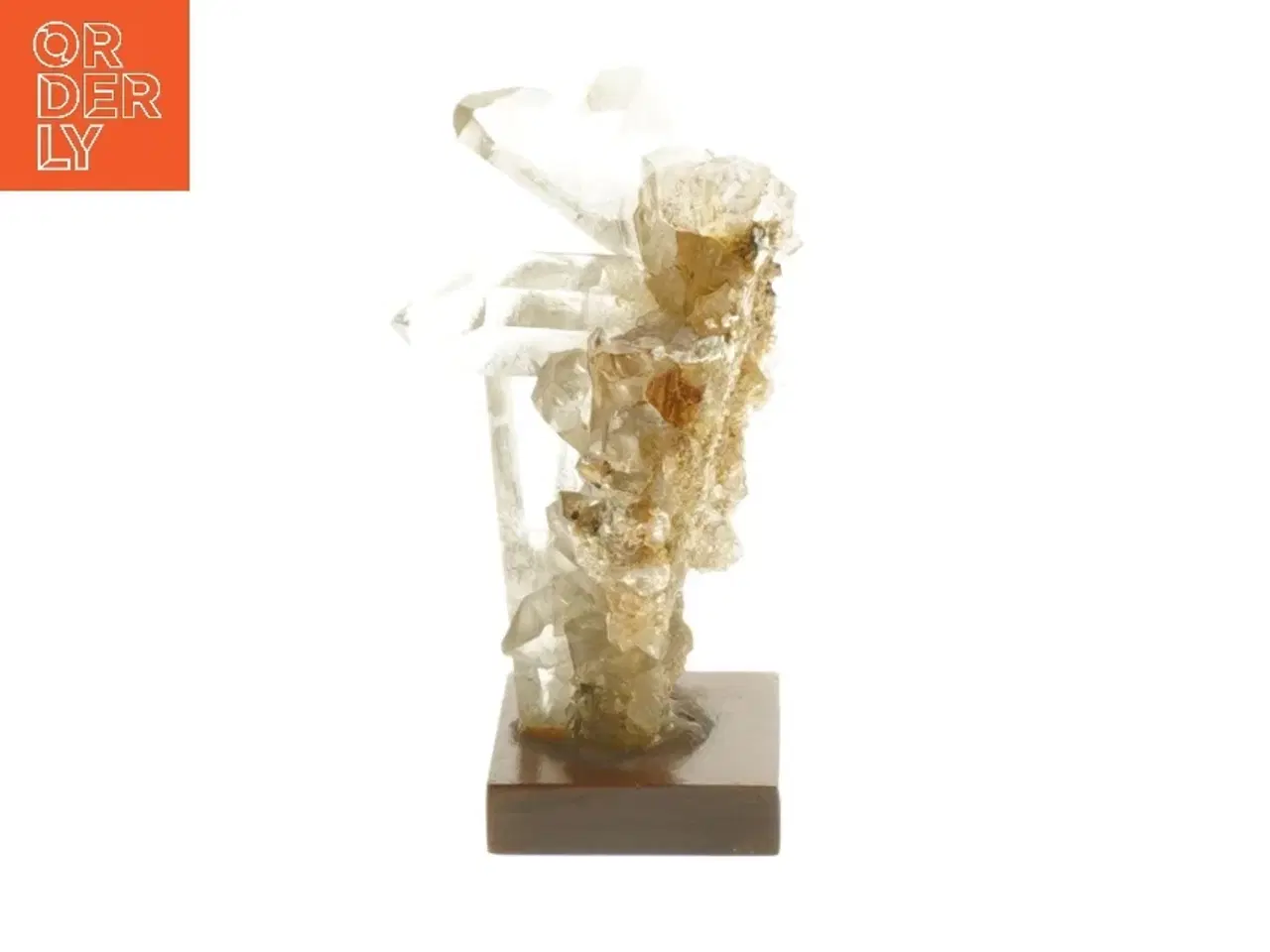 Billede 2 - Bjerg Krystal på træbase (str. ca. 10 cm)