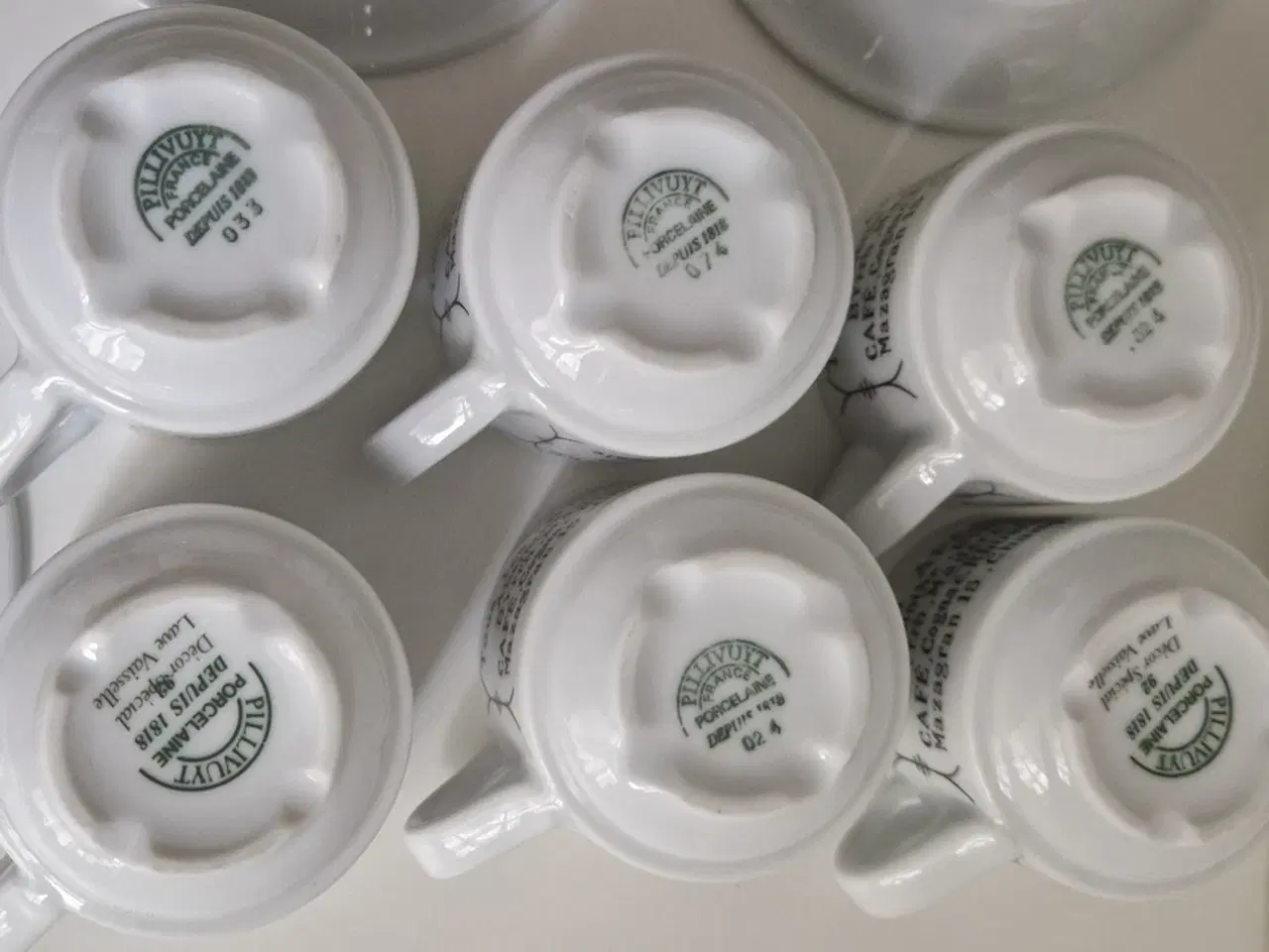 Billede 2 - Brasserie Pillivuyt espressokop med underkop 10 cl