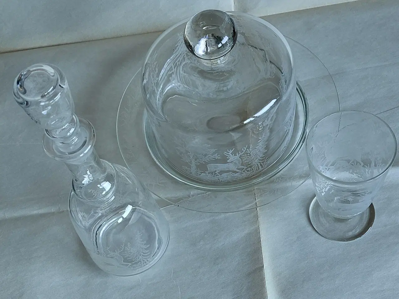 Billede 4 - HJORTEGLAS - KASTRUP GLASVÆRK - SAMLET PRIS