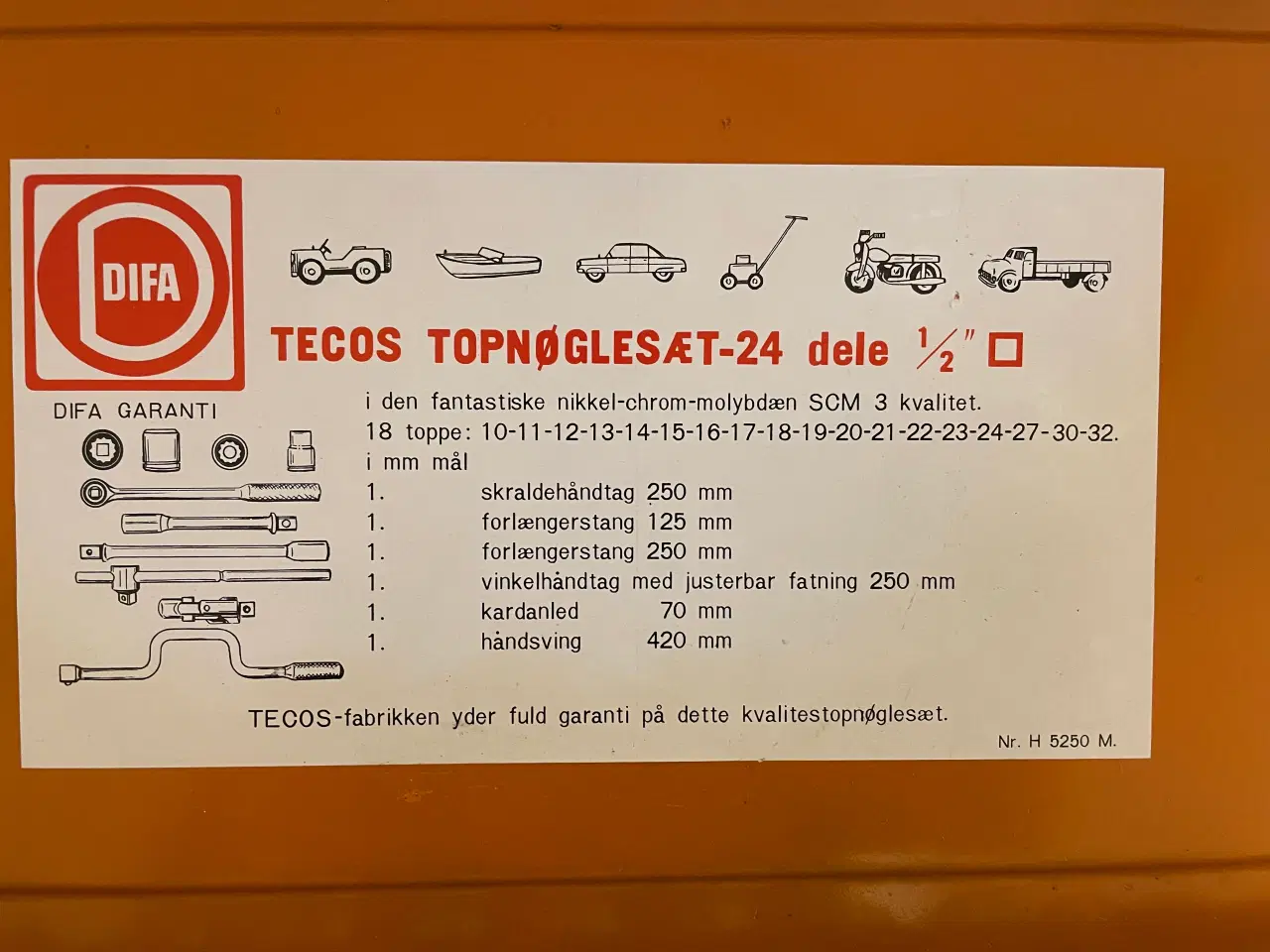 Billede 2 - Tecos topnøglesæt