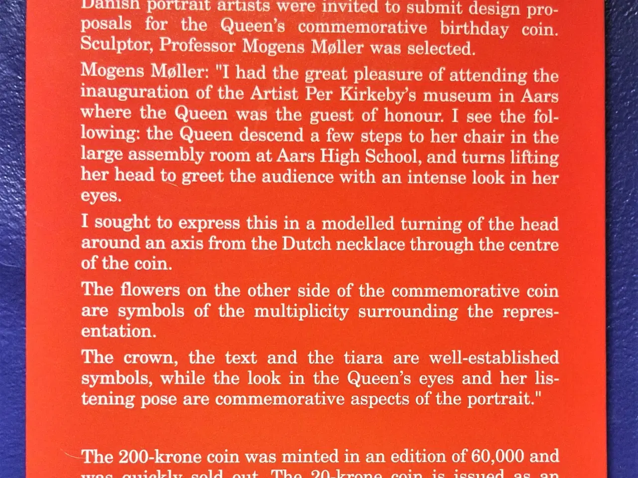 Billede 7 - DET KGL MØNTSÆT 2000 Med 60 Års 20 kr!