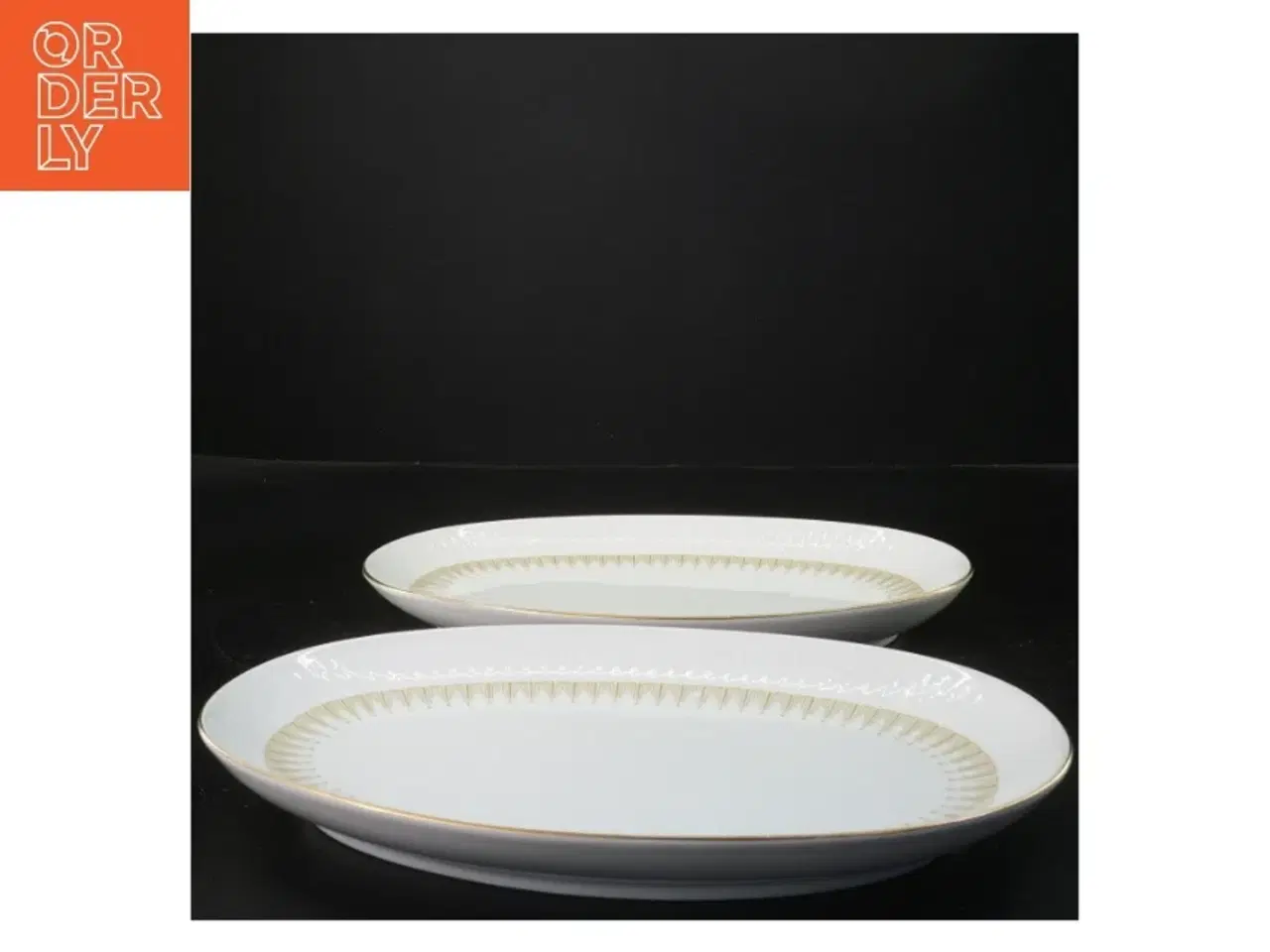 Billede 1 - Set af porcelænsfade (str. 29x17 cm)