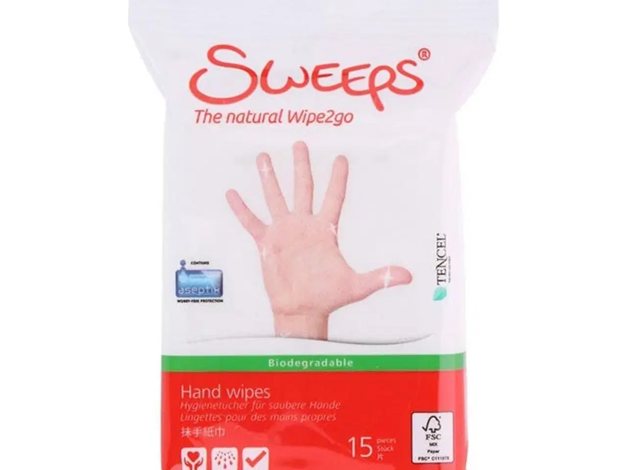 Billede 1 - Renseservietter, Sweeps, Hænder, 15 Stk.