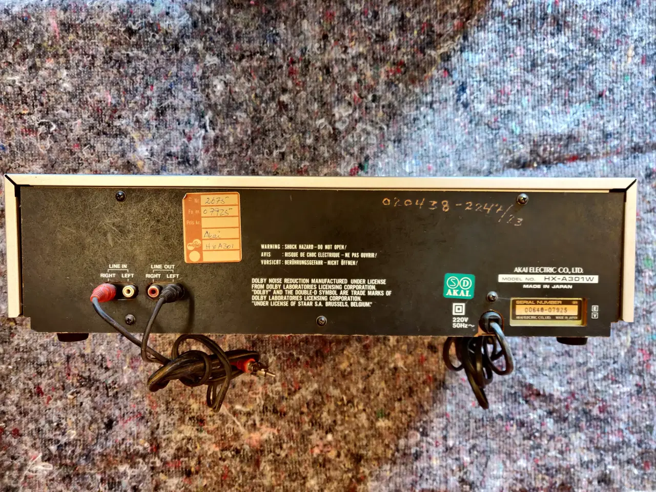 Billede 6 - Akai HX-A301W Stereo Double Cassette Deck