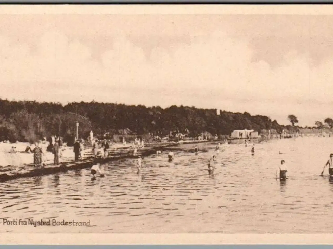 Billede 1 - Parti fra Nysted Badestrand - Postkort - Ubrugt