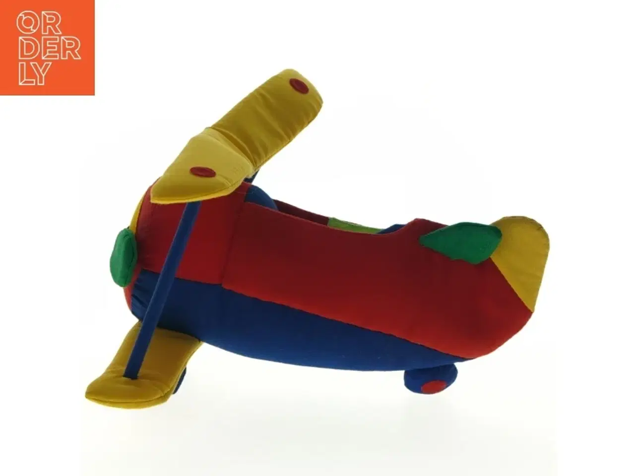 Billede 2 - Farverig stoflegetøjs flyvemaskine (str. 23 cm)