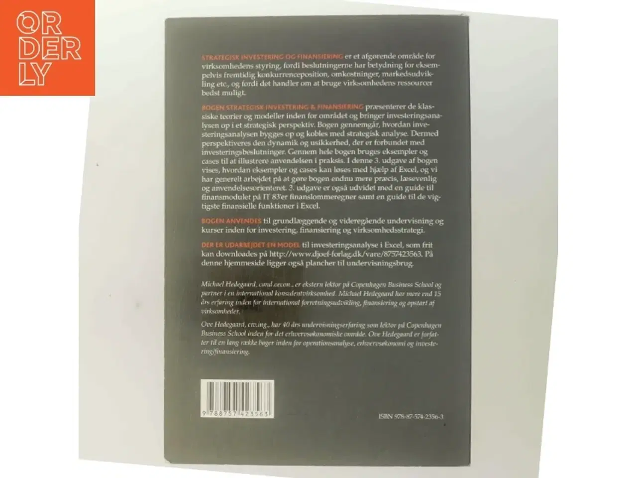 Billede 3 - Strategisk investering og finansiering af Ove Hedegaard (Bog)
