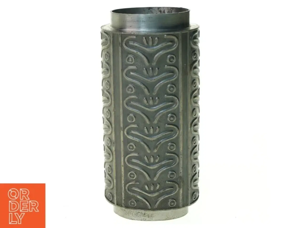 Billede 1 - Tin Vase fra Haugrun Norway (str. 17 x 8 x 6 cm)