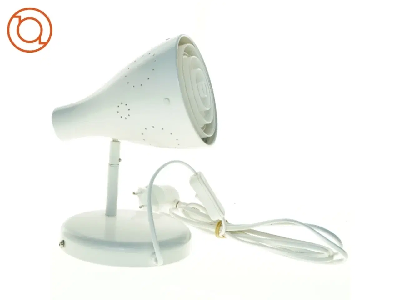 Billede 1 - Hvid bordlampe (str. 20 x 17 25 cm)