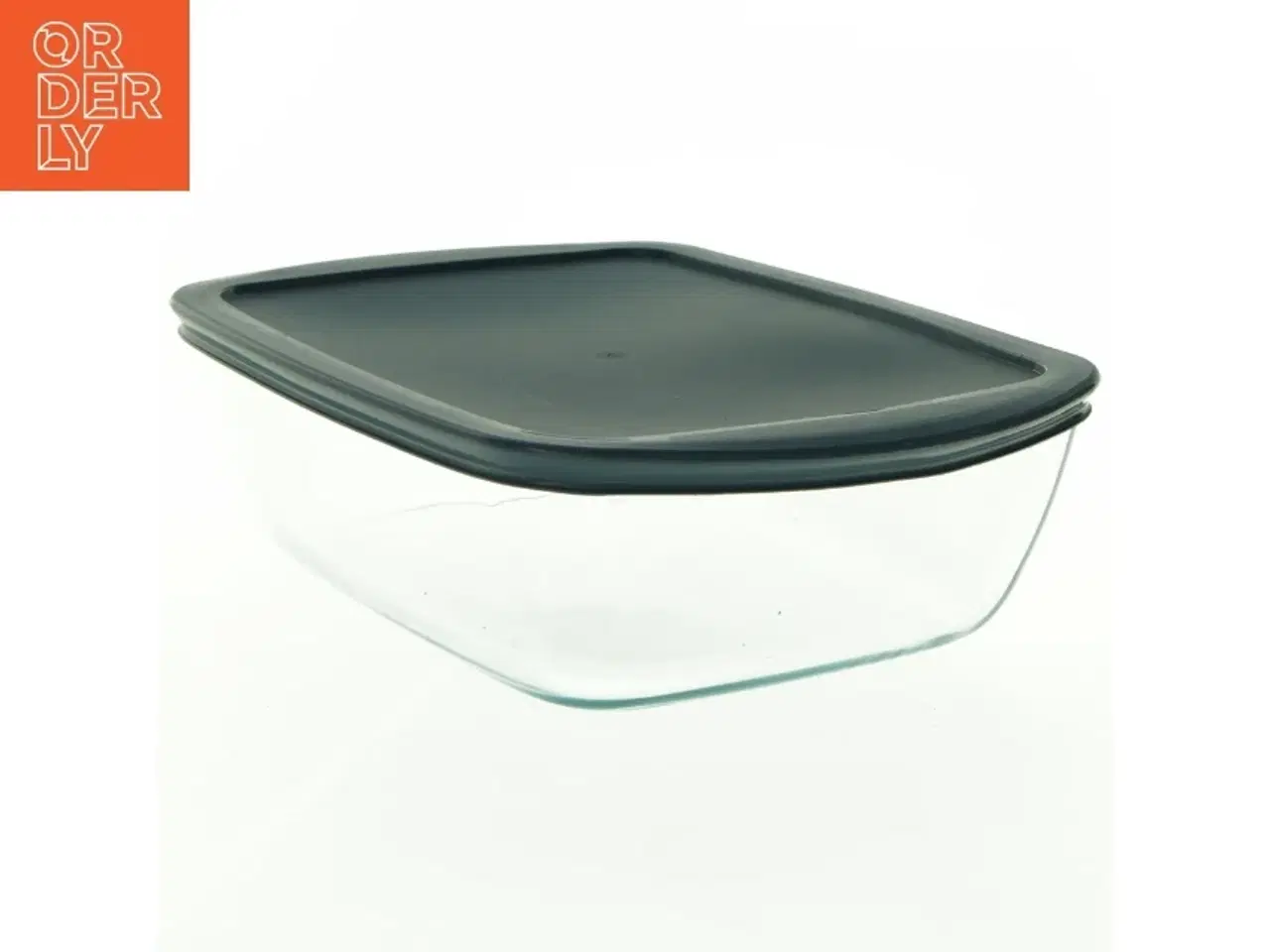 Billede 2 - Glasbeholder med plastlåg (str. 21 x 24 cm)