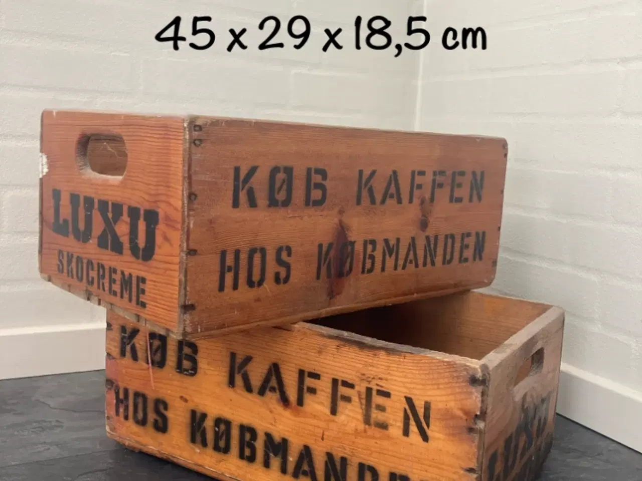 Billede 1 - Fede gamle reklame trækasser