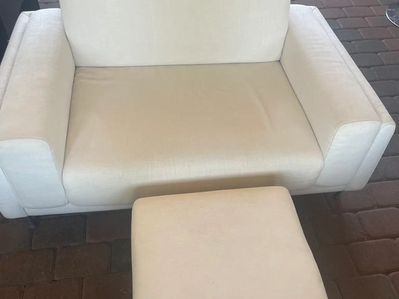 Billede 1 - 1.5-mands sofa med skammel 