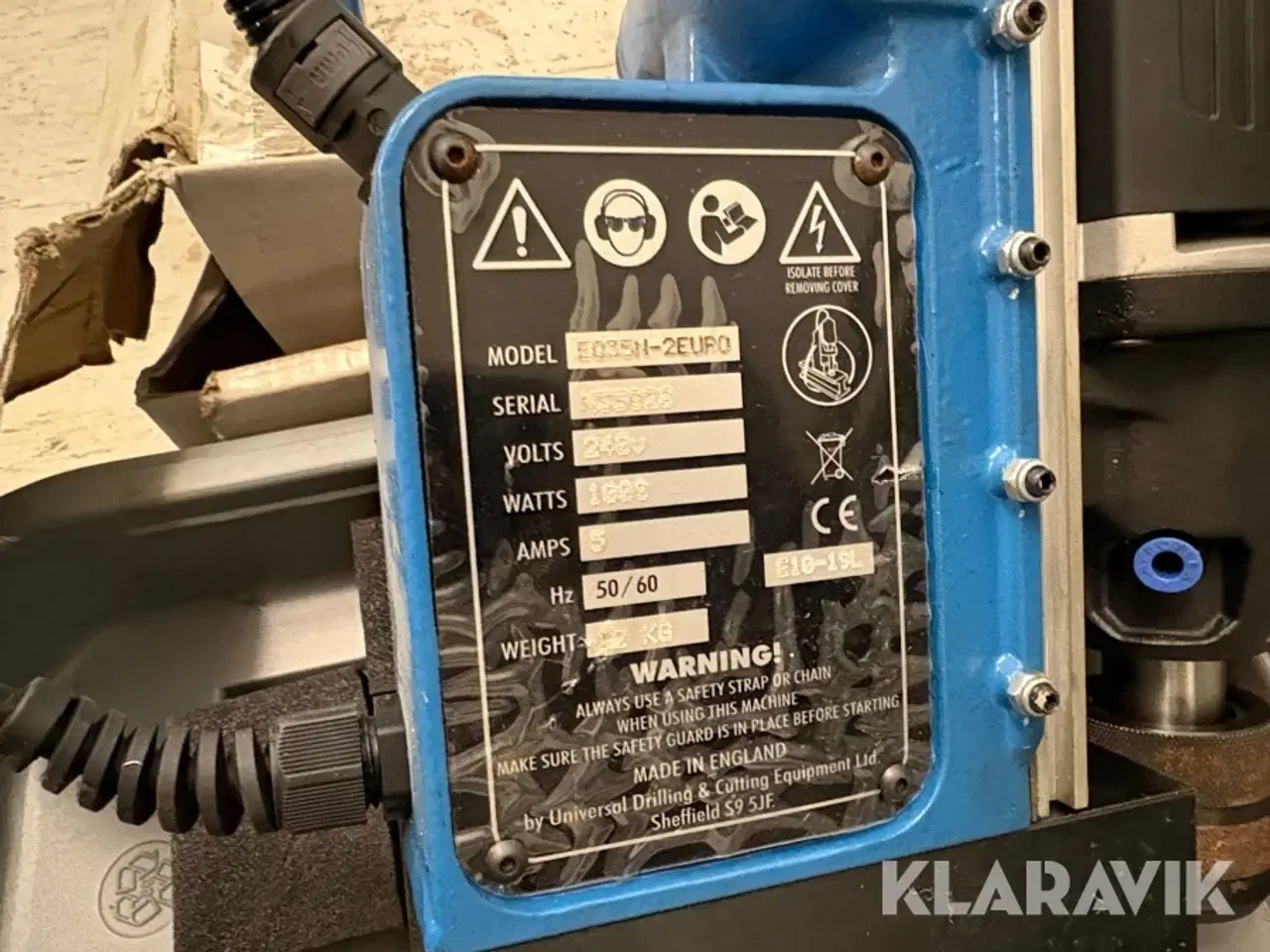 Billede 8 - Magnet boremaskine Uni bor EQ35N-2EURO