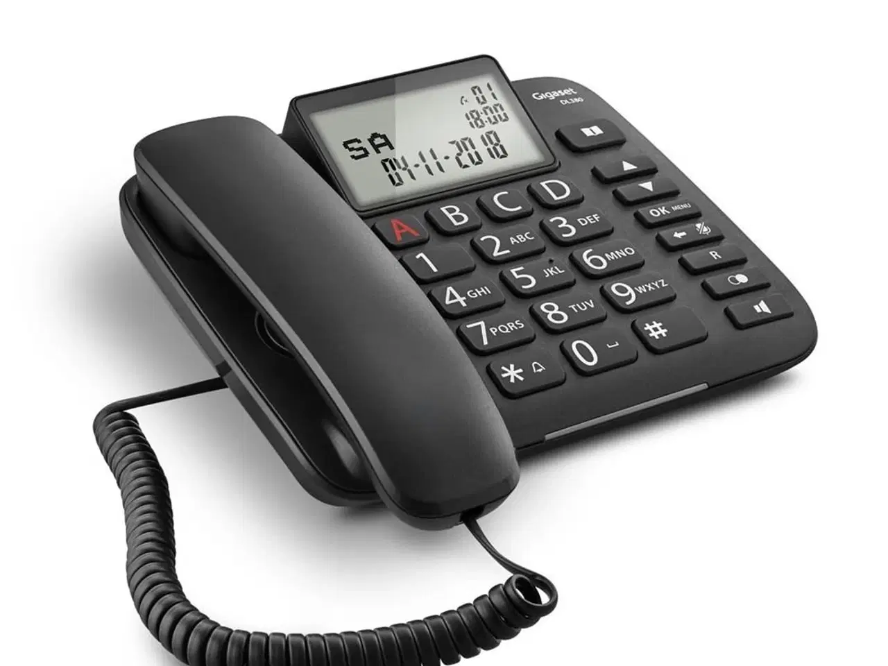 Billede 2 - Fastnettelefon Gigaset DL380 med nummervisning – sort