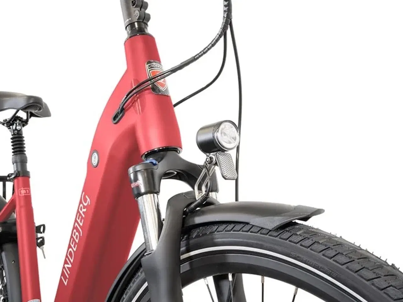 Billede 4 - Lindebjerg 28'' Elcykel - Center Royal MAX, Mat rød