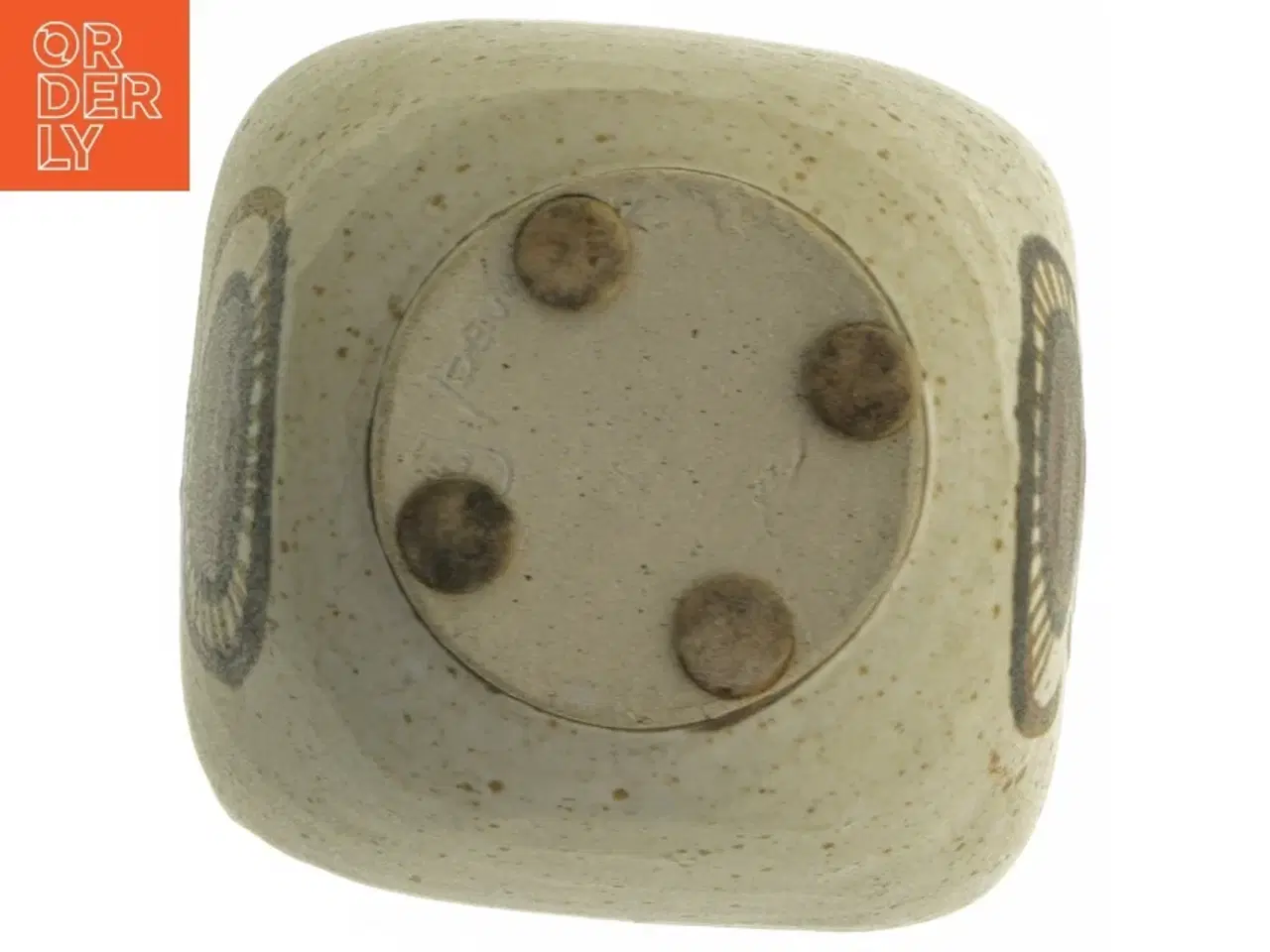 Billede 3 - Michael Andersen vase med dekorativt mønster (str. 10,5x12x12 cm)