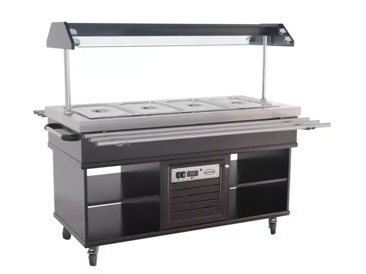 Billede 2 -  Kølebuffet GN 4/1 Mahogni – Statisk Køl & LED