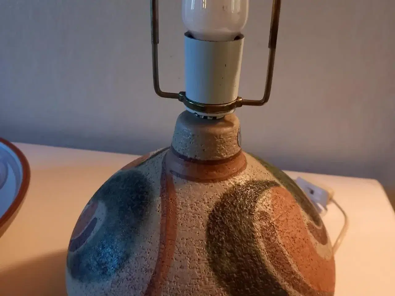 Billede 3 - Søholm bordlampe og fad Keramik stentøj