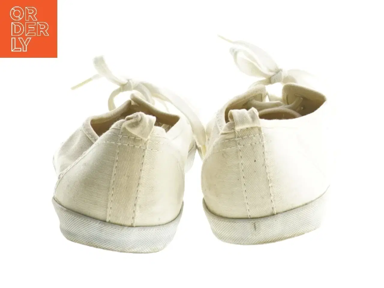 Billede 2 - Hvide old skool canvas sneaks (str. 41 )