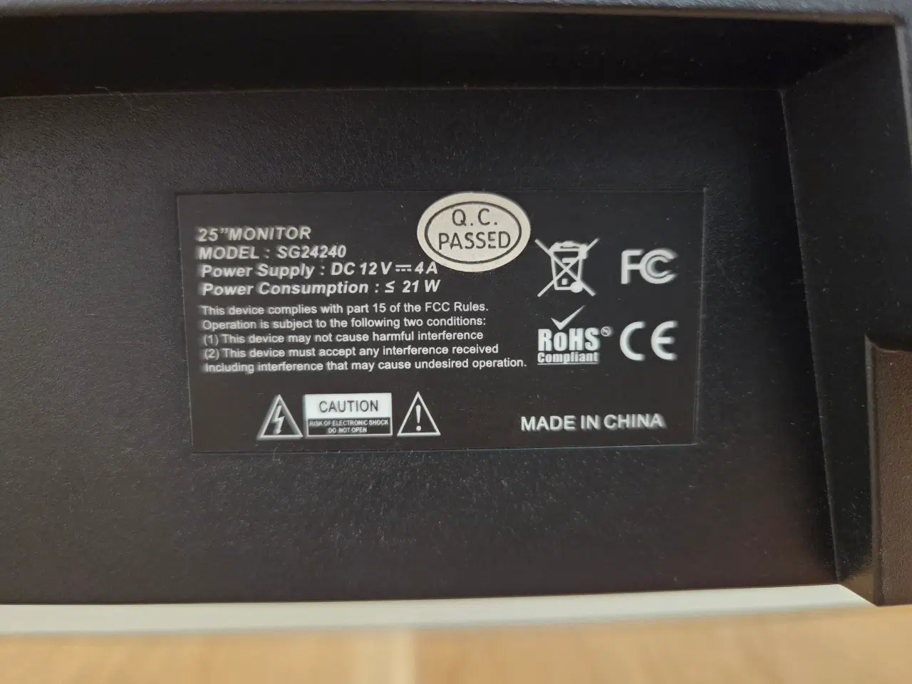 Billede 3 - Shark Gaming SG24240 - 25" skærm, 240Hz, 0,4 MS 