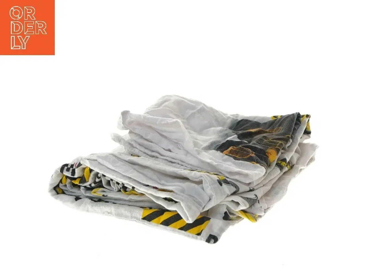 Billede 1 - Børnesengetøj med gravemaskiner (str. pude 43x40, dyne 92x120 cm)