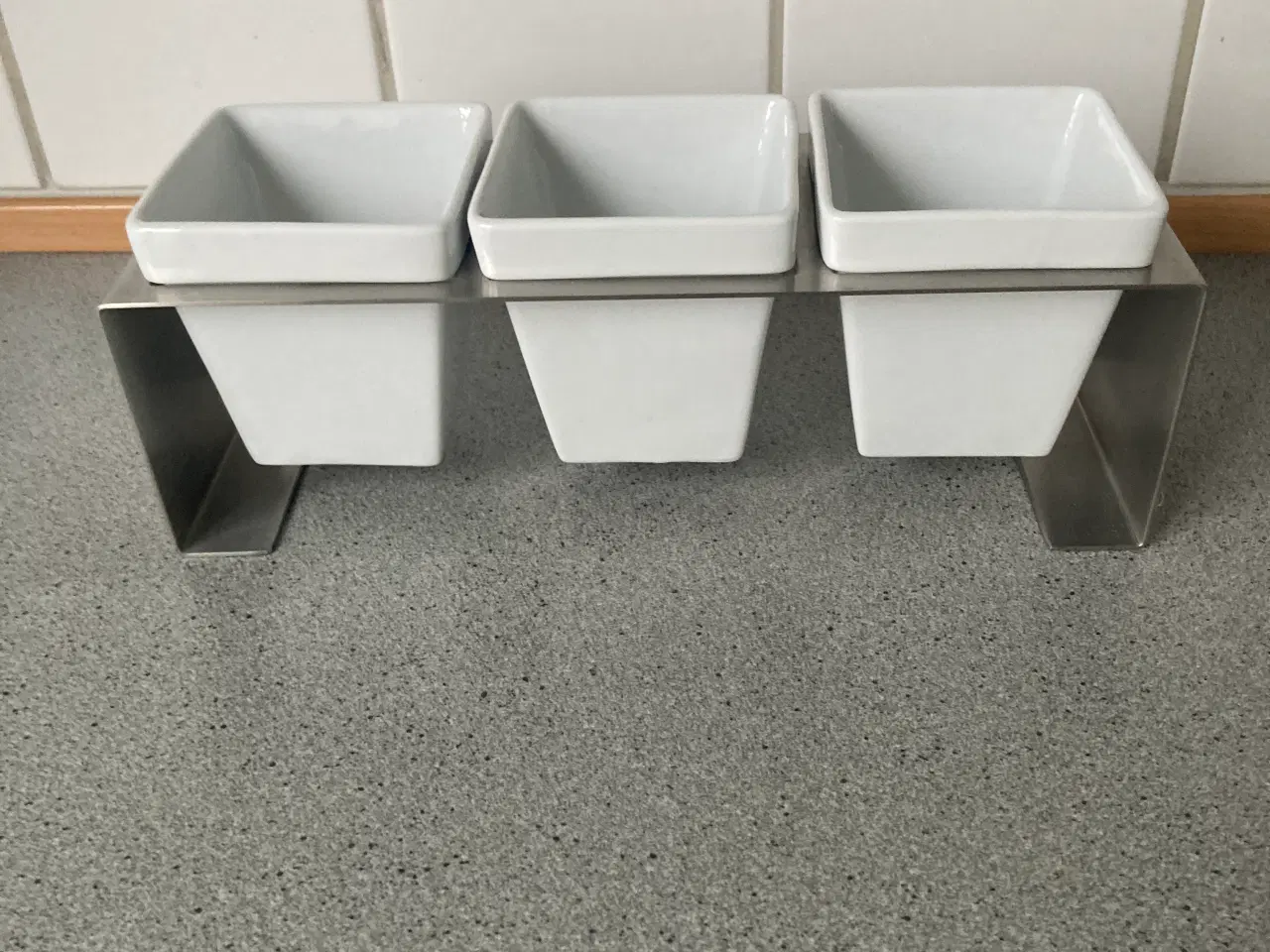 Billede 1 - Rustfri stål med 3 skåle