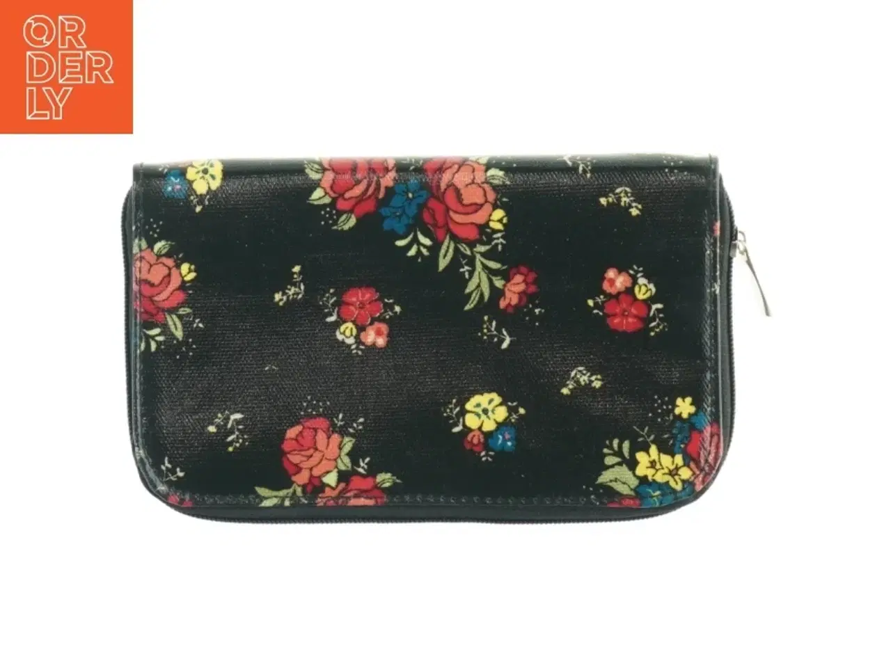 Billede 3 - Blomstret tegnebog (str. 21x13 cm)