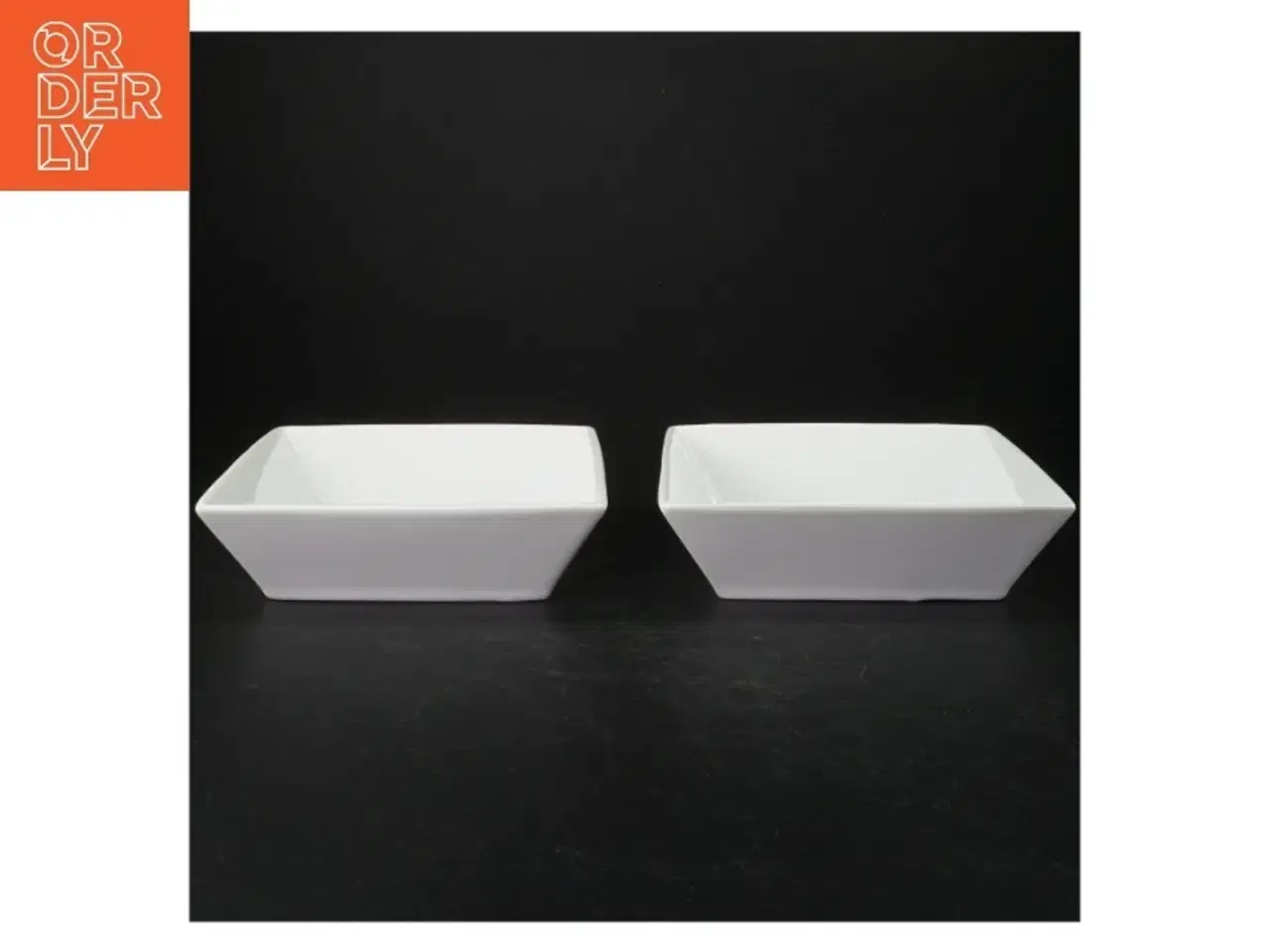 Billede 3 - Hvid firkantede skåle fra Trend (str. 17,5. x, 17,5 cm)