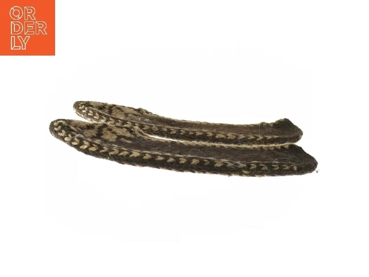 Billede 3 - Strikkede hjemmesko (str. 24 cm)