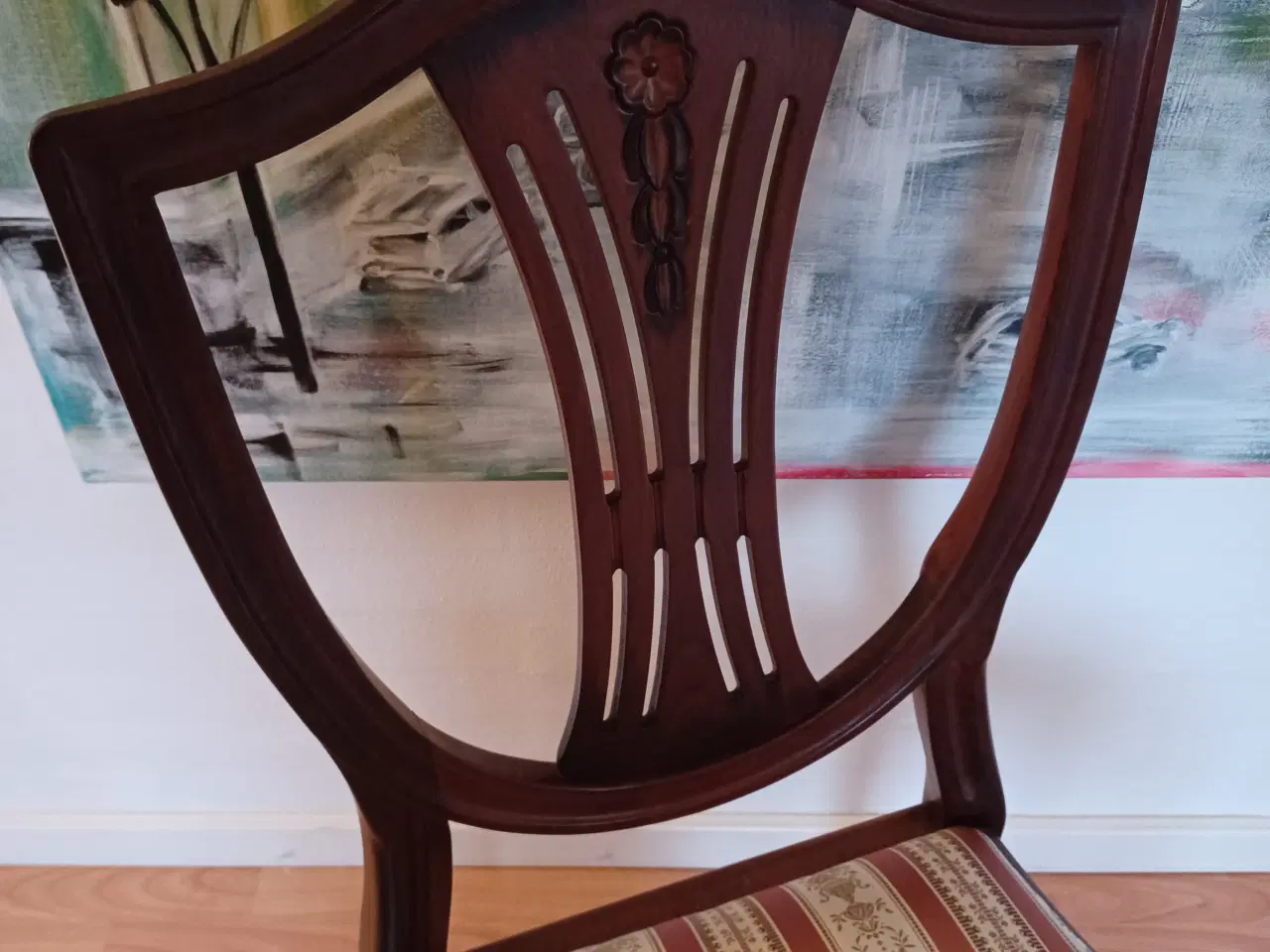 Billede 4 - Hepplewhite spisebord, 8 stole