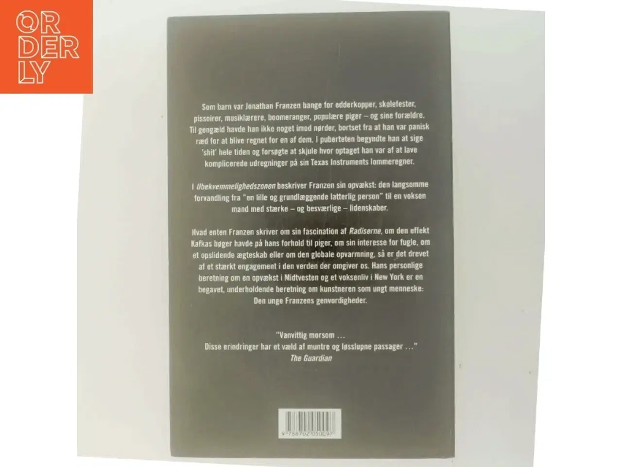 Billede 3 - Ubekvemmelighedszonen : en personlig beretning af Jonathan Franzen (Bog)