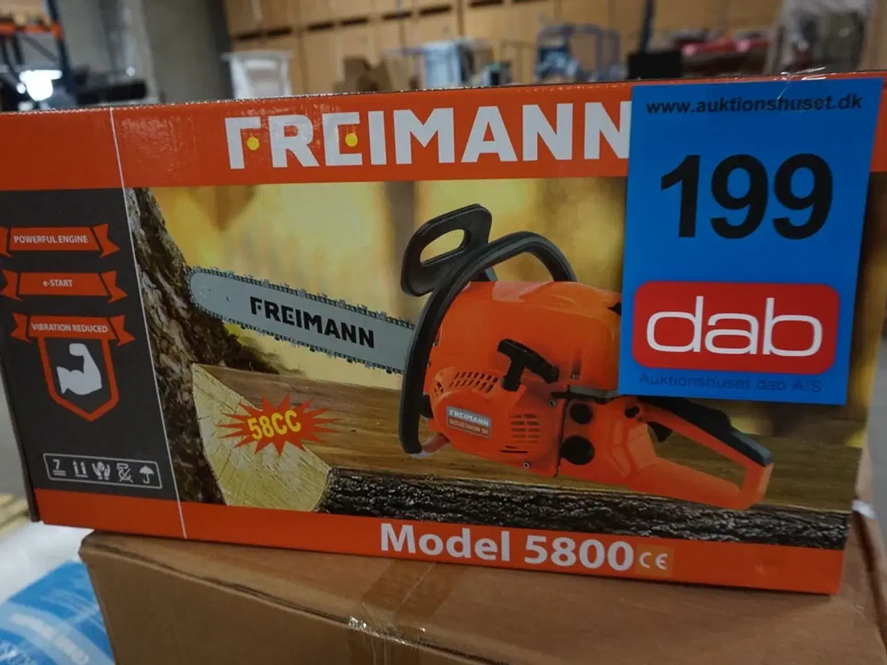 Billede 3 - Freimann benzin kædesav 5800 58cc 20" sværd