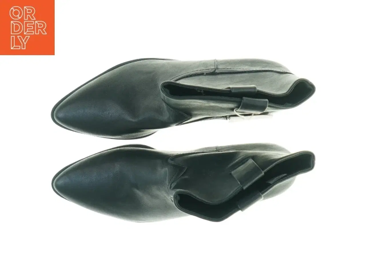 Billede 4 - Sorte læder ankelstøvler fra Pullbear Collection (str. 39)