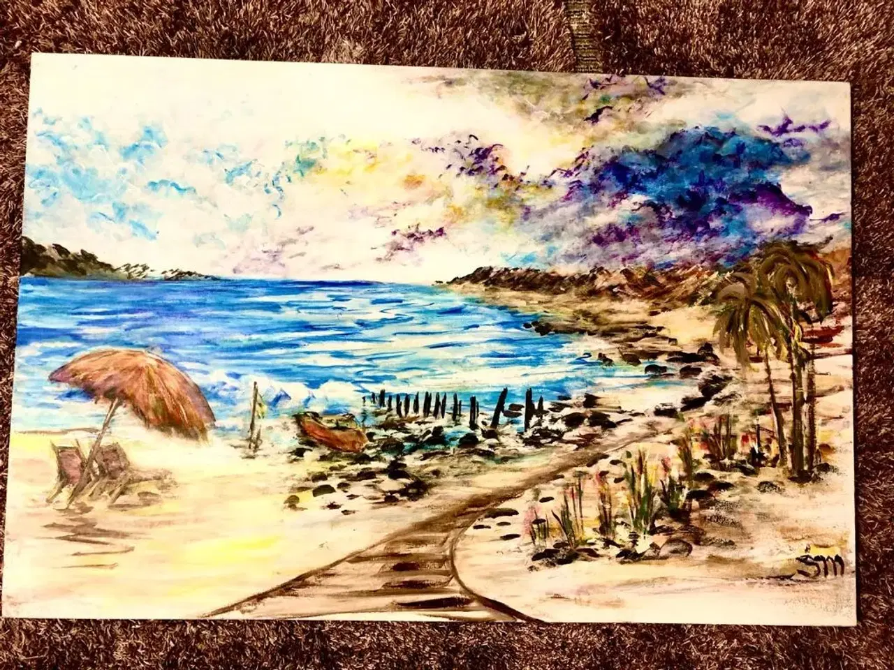 Billede 2 - Maleri på stranden