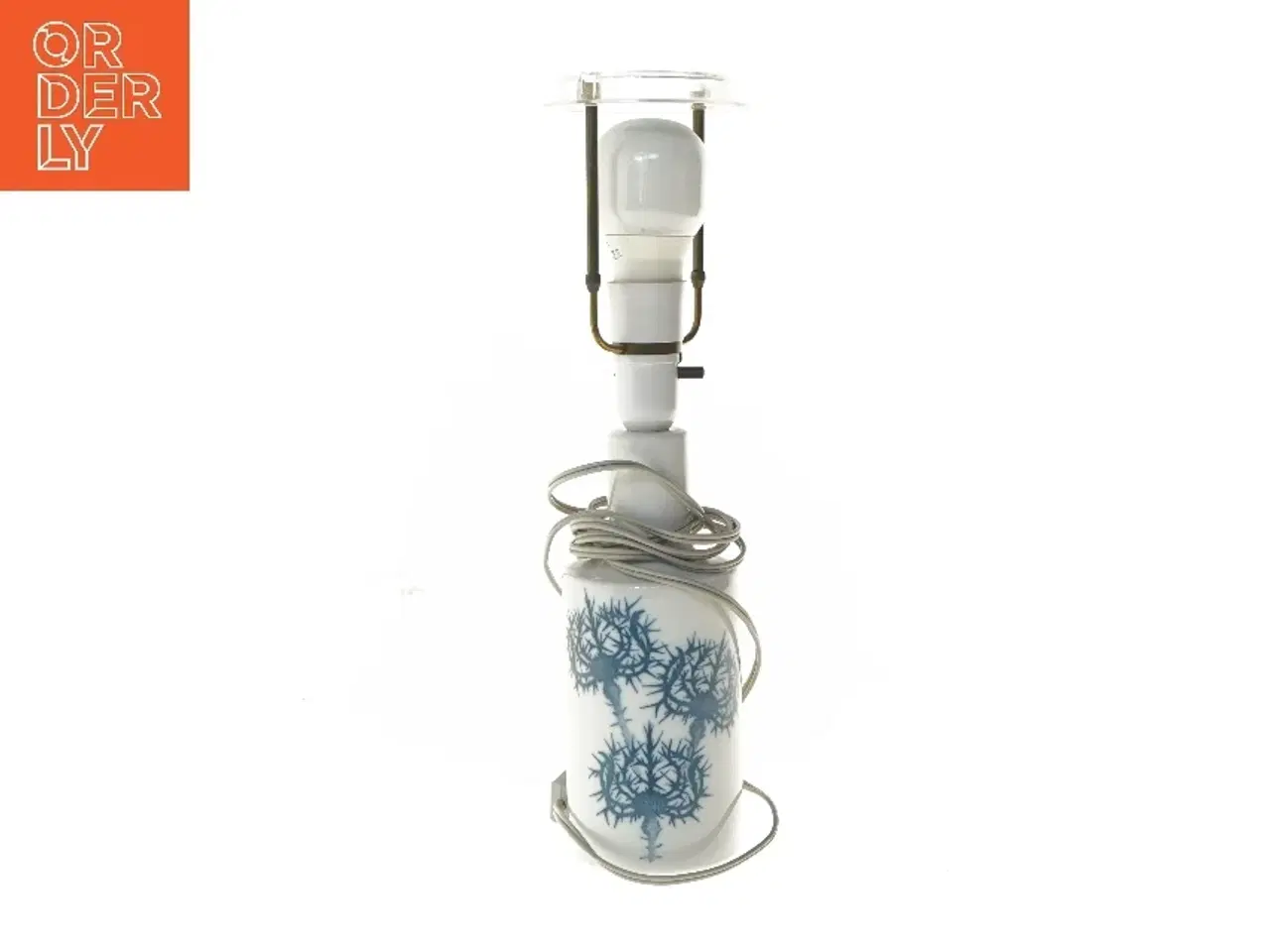 Billede 1 - Bordlampe med porcelæn base fra Royal Copenhagen (str. 40 cm)