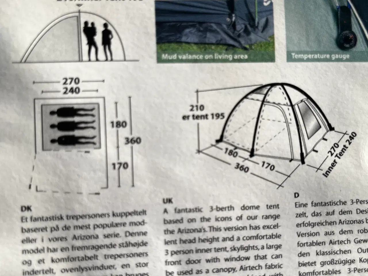 Billede 2 - aldrig brugt bomuldstelt