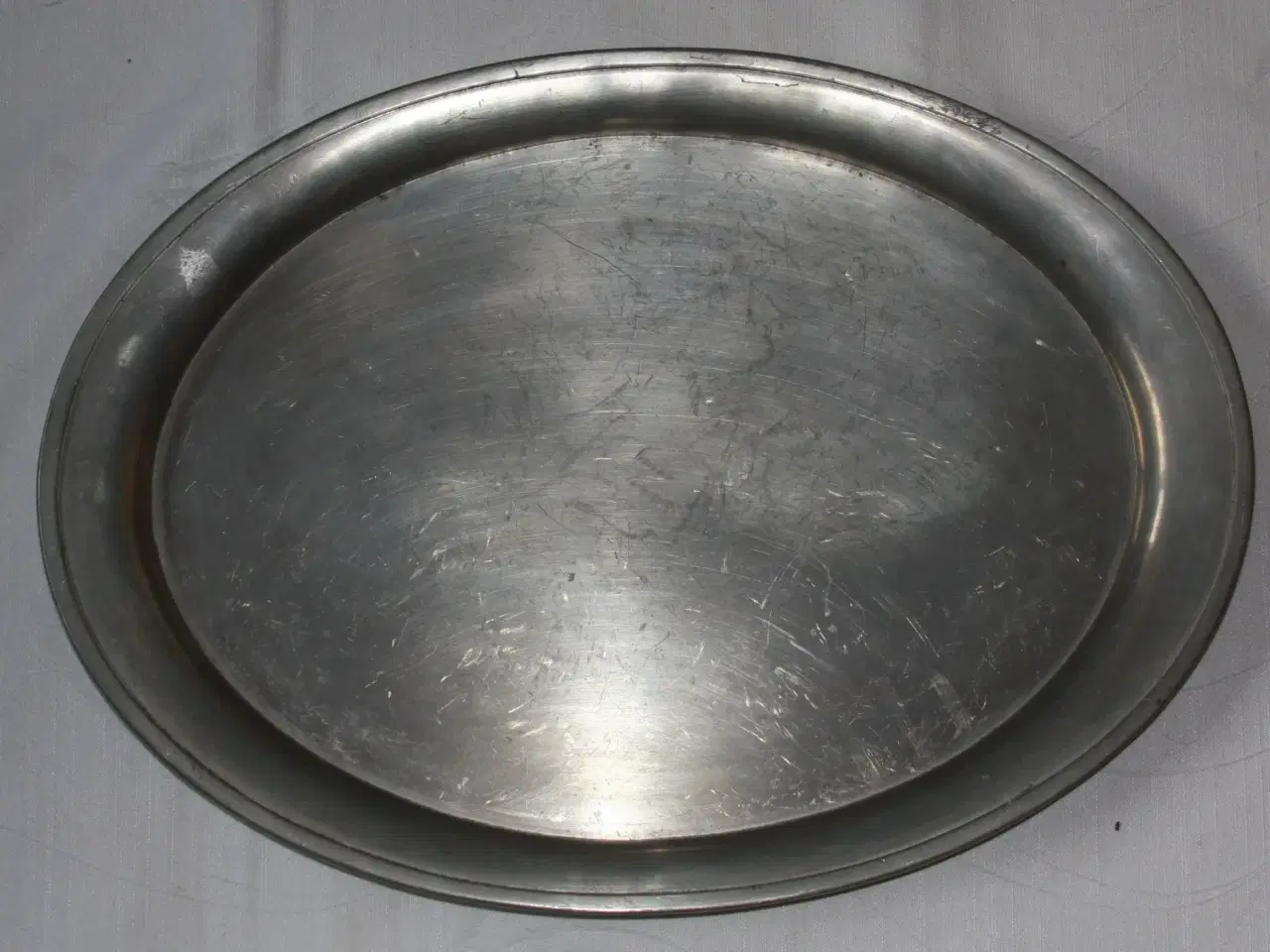Billede 1 - Stort ovalt tinfad